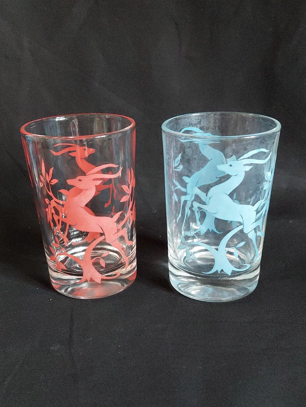 Pair MCM Antelope Juice Glasses